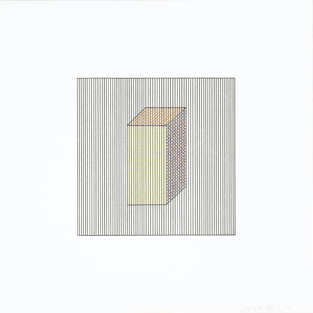 Screenprint Lewitt - Twelve Forms Derived From a Cube 03