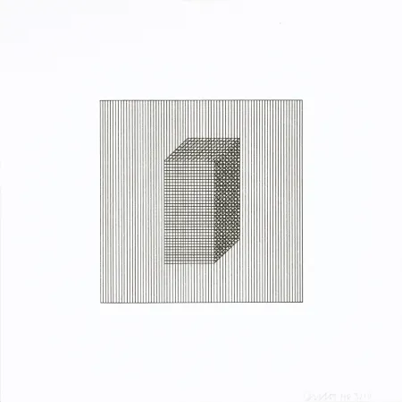 Screenprint Lewitt - Twelve Forms Derived From a Cube 04
