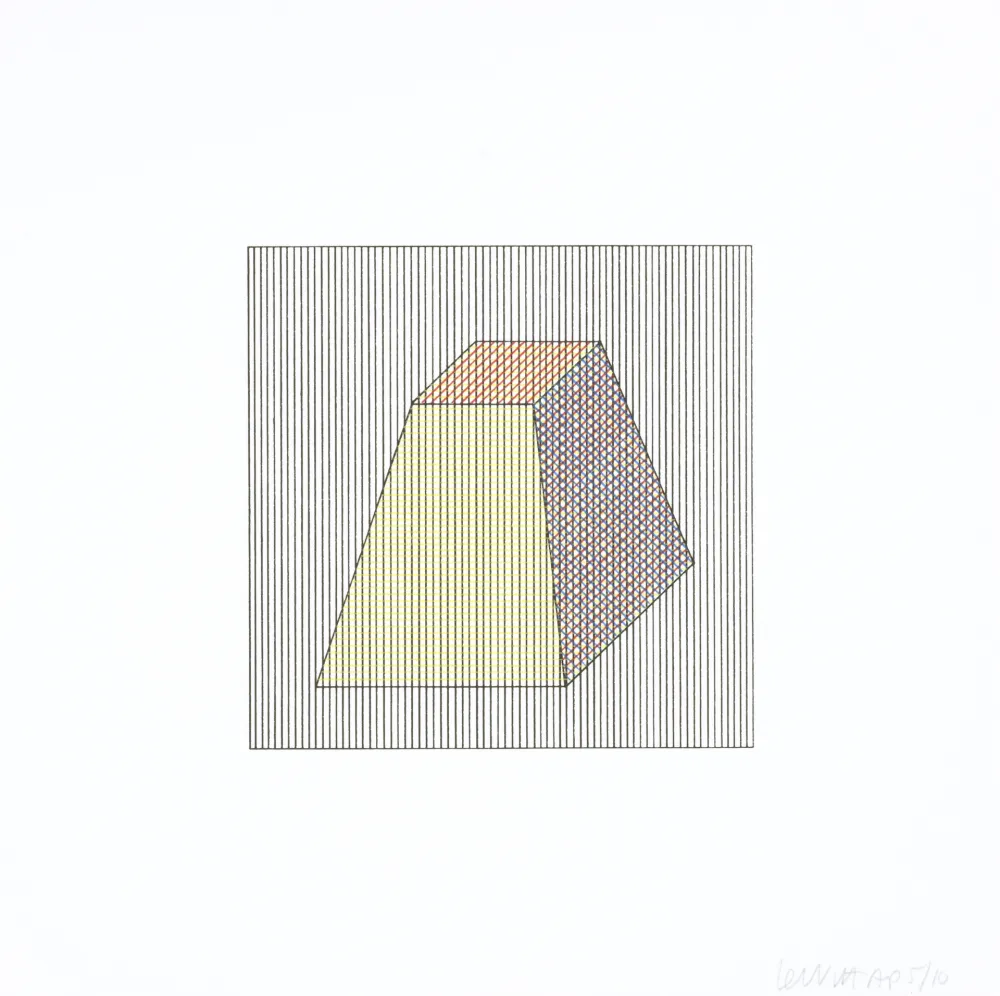 Screenprint Lewitt - Twelve Forms Derived From a Cube 05