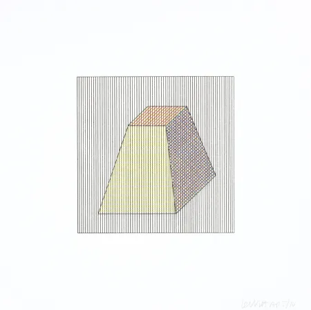 Screenprint Lewitt - Twelve Forms Derived From a Cube 05
