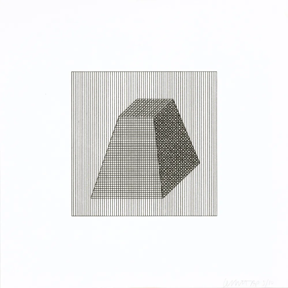 Screenprint Lewitt - Twelve Forms Derived From a Cube 06