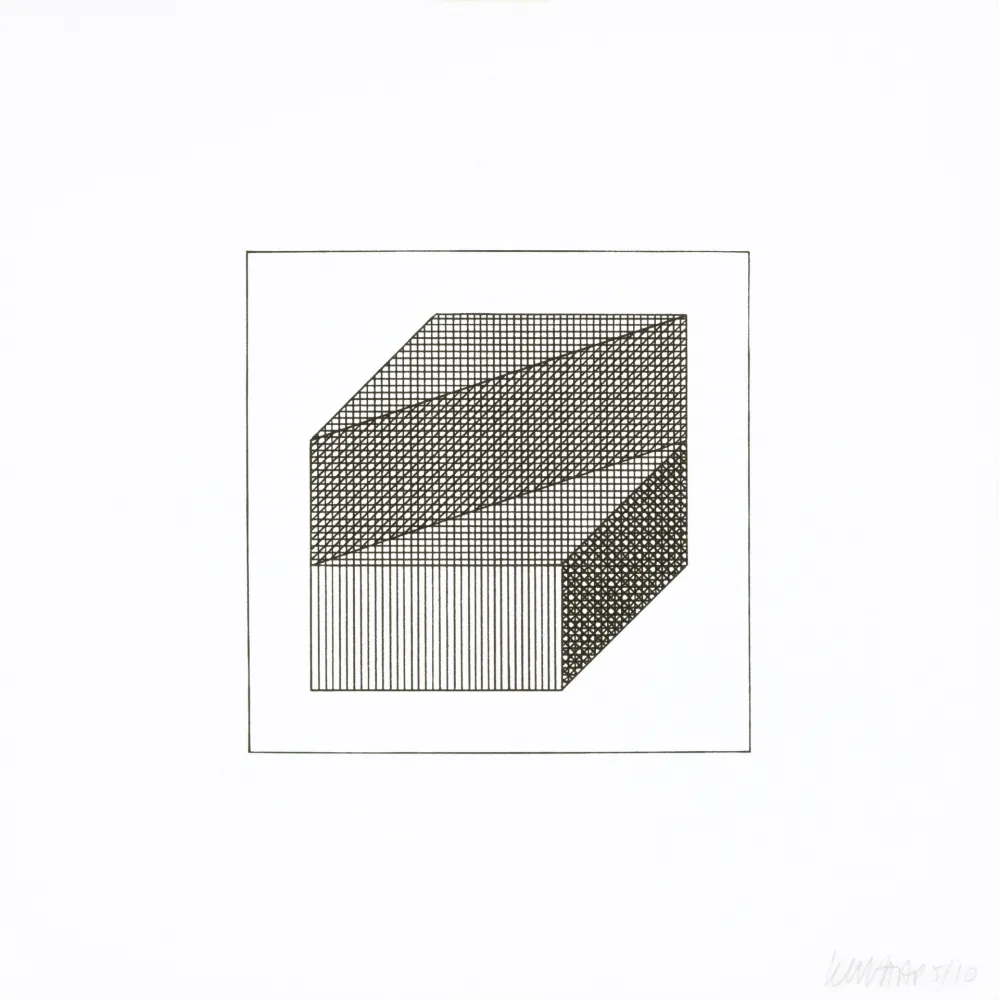 Screenprint Lewitt - Twelve Forms Derived From a Cube 08