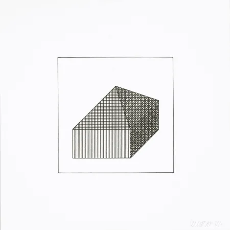 Screenprint Lewitt - Twelve Forms Derived From a Cube 10