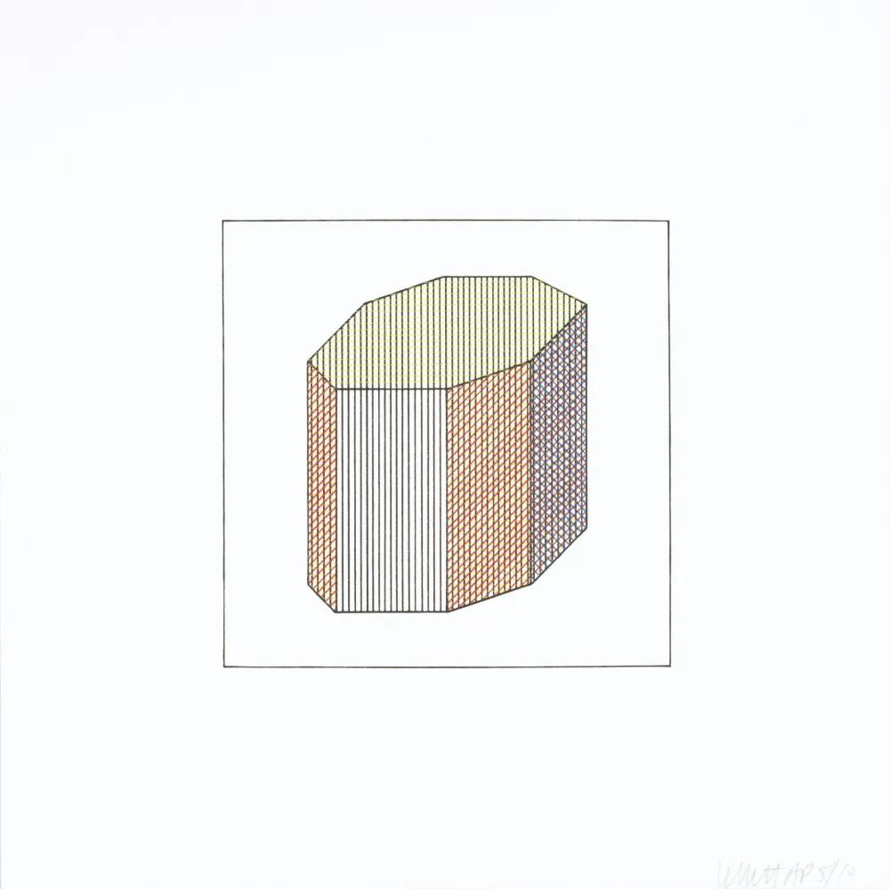 Screenprint Lewitt - Twelve Forms Derived From a Cube 11
