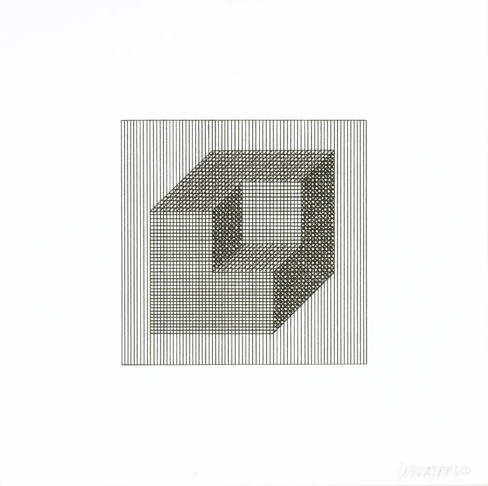 Screenprint Lewitt - Twelve Forms Derived From a Cube 16