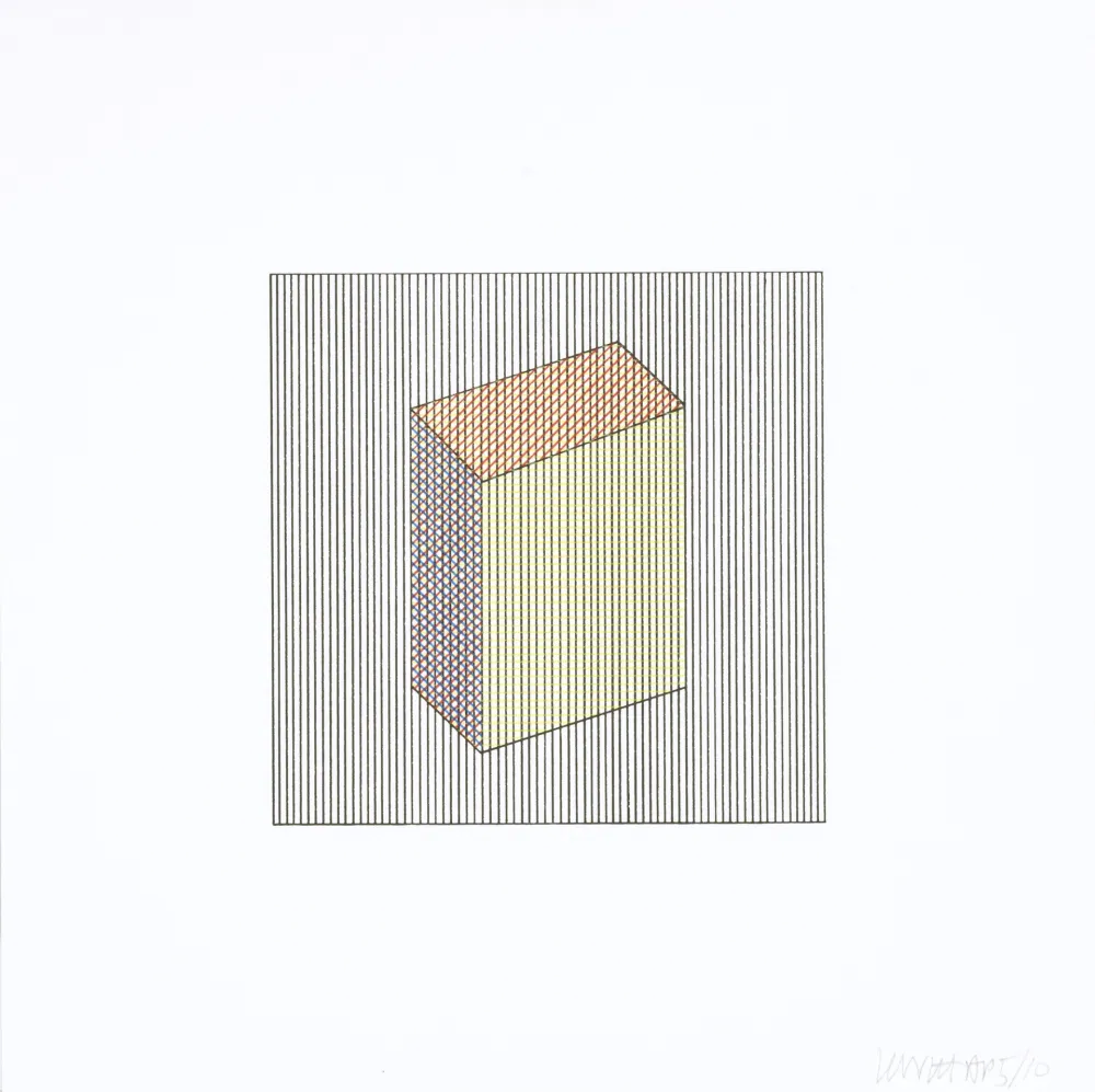 Screenprint Lewitt - Twelve Forms Derived From a Cube 17