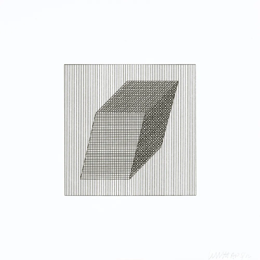 Screenprint Lewitt - Twelve Forms Derived From a Cube 20