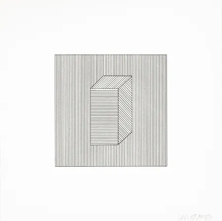 Screenprint Lewitt - Twelve Forms Derived From a Cube 28