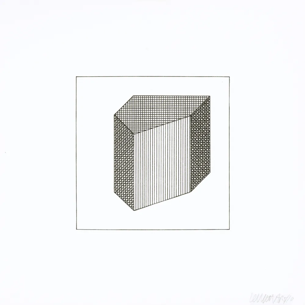 Screenprint Lewitt - Twelve Forms Derived From a Cube 32