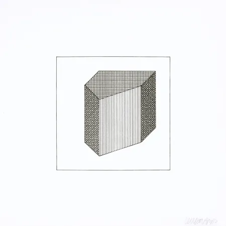 Screenprint Lewitt - Twelve Forms Derived From a Cube 32