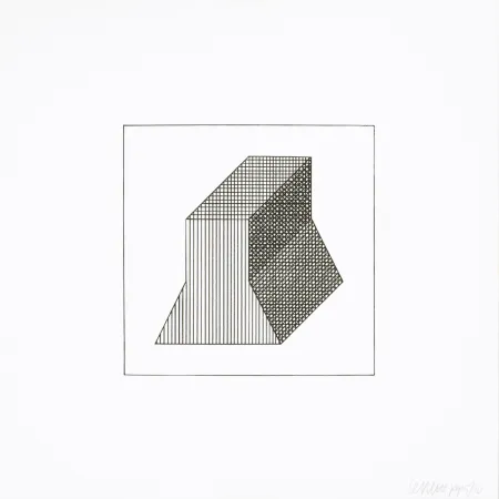 Screenprint Lewitt - Twelve Forms Derived From a Cube 34