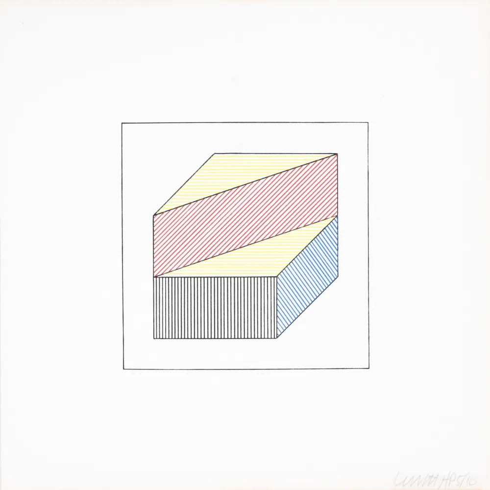 Screenprint Lewitt - Twelve Forms Derived From a Cube 35