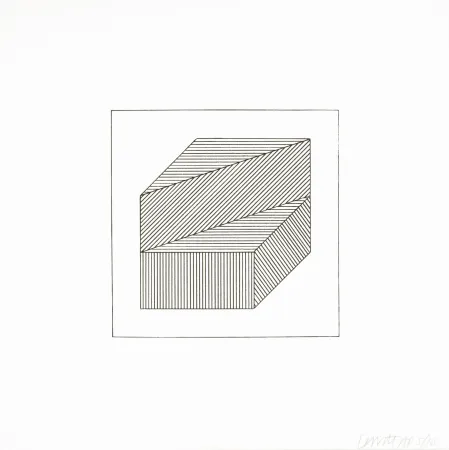 Screenprint Lewitt - Twelve Forms Derived From a Cube 36