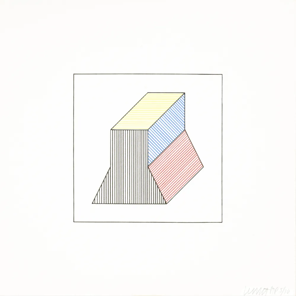 Screenprint Lewitt - Twelve Forms Derived From a Cube 37