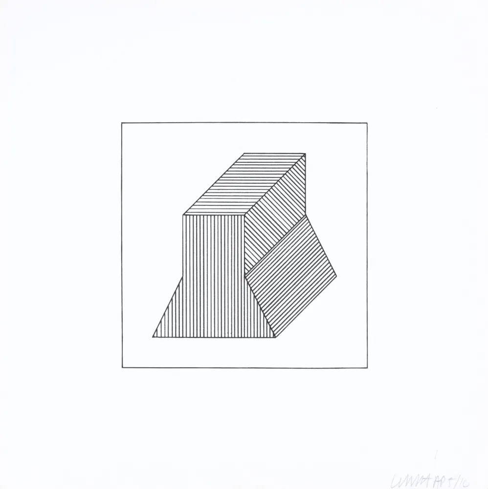 Screenprint Lewitt - Twelve Forms Derived From a Cube 38