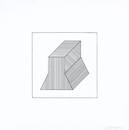 Screenprint Lewitt - Twelve Forms Derived From a Cube 38
