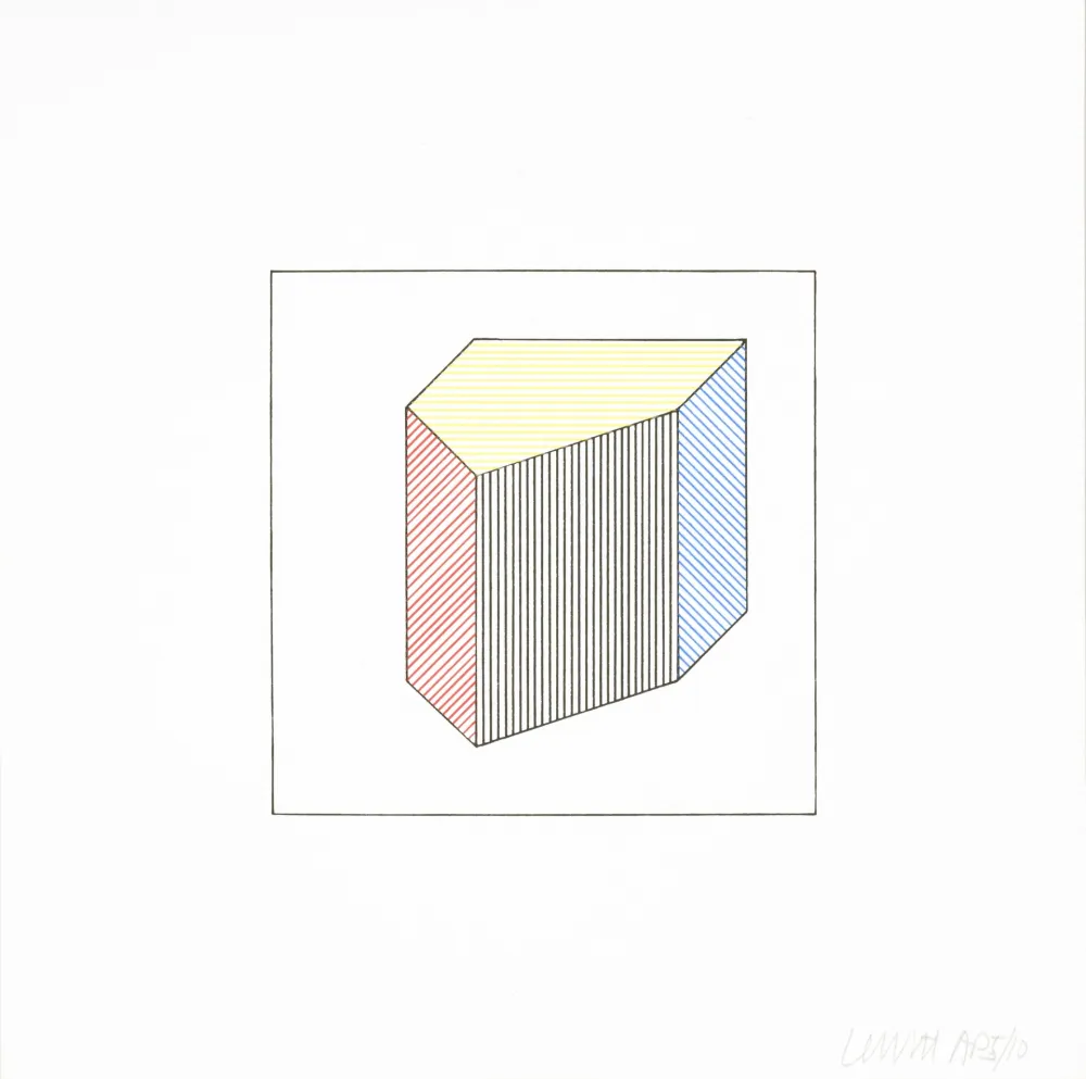 Screenprint Lewitt - Twelve Forms Derived From a Cube 39