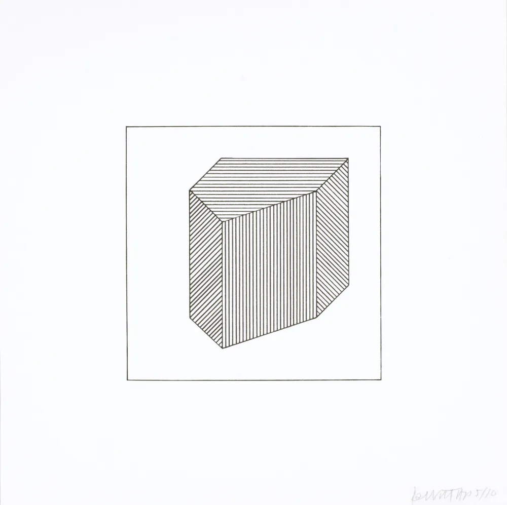 Screenprint Lewitt - Twelve Forms Derived From a Cube 40