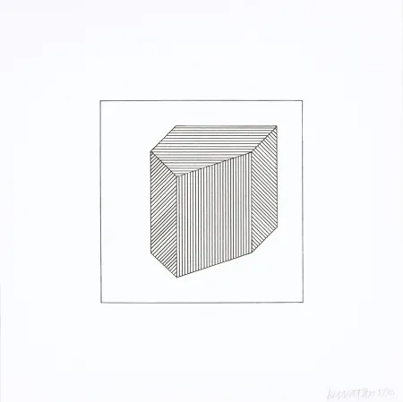 Screenprint Lewitt - Twelve Forms Derived From a Cube 40