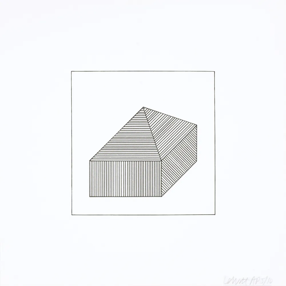 Screenprint Lewitt - Twelve Forms Derived From a Cube 42