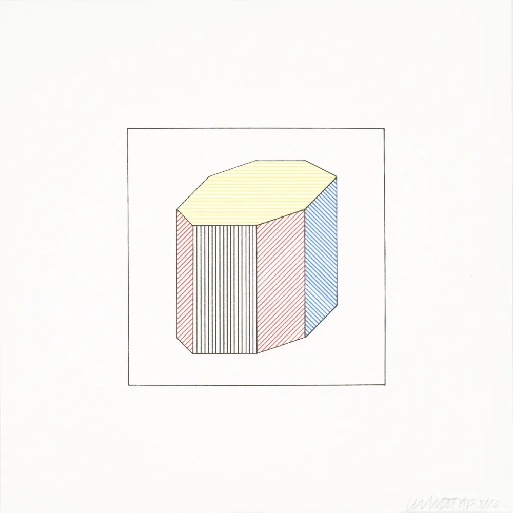 Screenprint Lewitt - Twelve Forms Derived From a Cube 43