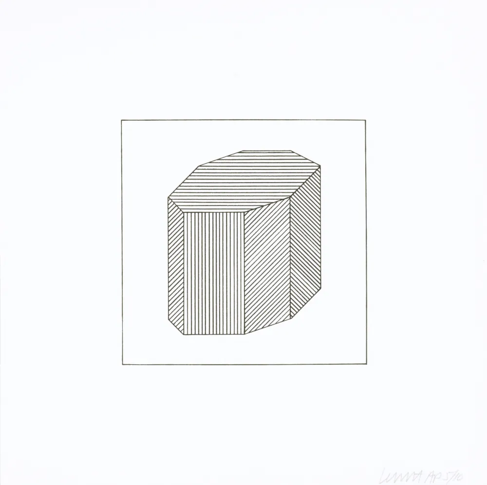 Screenprint Lewitt - Twelve Forms Derived From a Cube 44