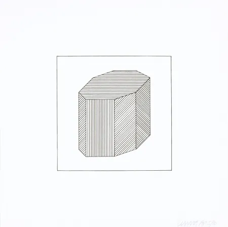 Screenprint Lewitt - Twelve Forms Derived From a Cube 44