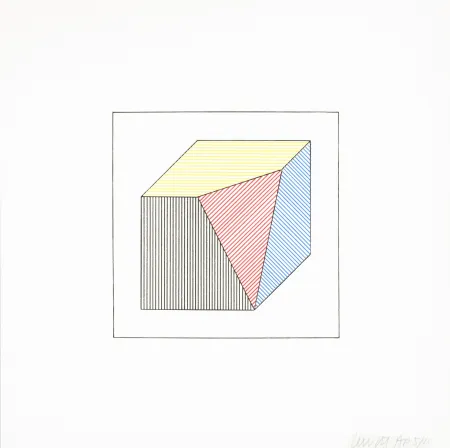 Screenprint Lewitt - Twelve Forms Derived From a Cube 45