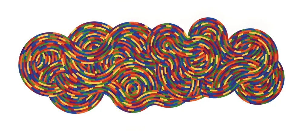 Linocut Lewitt - Untitled