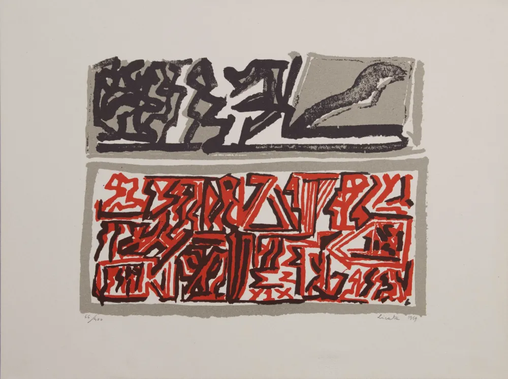 Lithograph Licata - Omaggio a Maderna