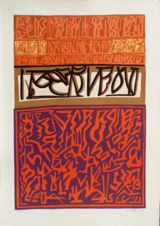 Lithograph Licata - Sans Titre