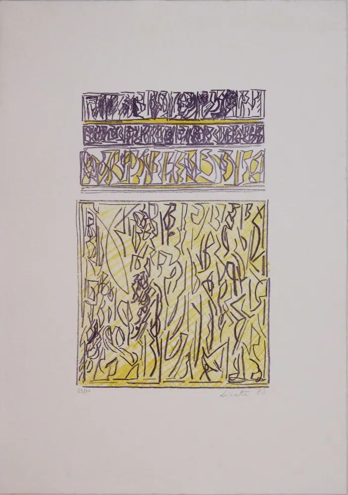 Lithograph Licata - Untitled