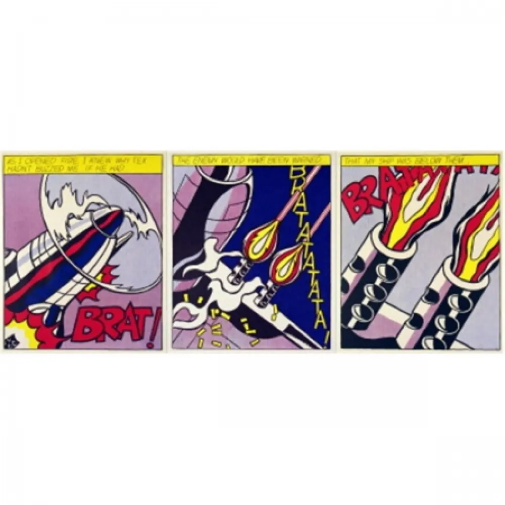 Screenprint Lichtenstein - As I Opened Fire