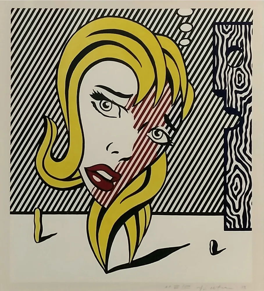 Lithograph Lichtenstein - BLONDE (SURREALIST SERIES)