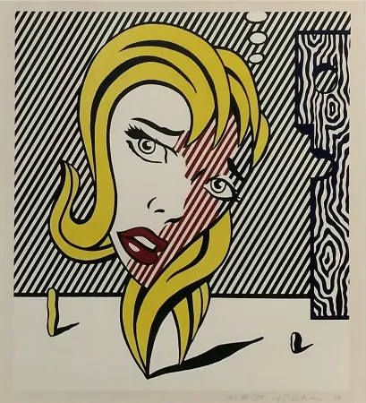 Lithograph Lichtenstein - BLONDE (SURREALIST SERIES)