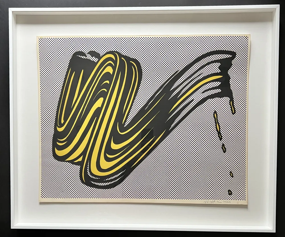 Screenprint Lichtenstein - Brushstroke