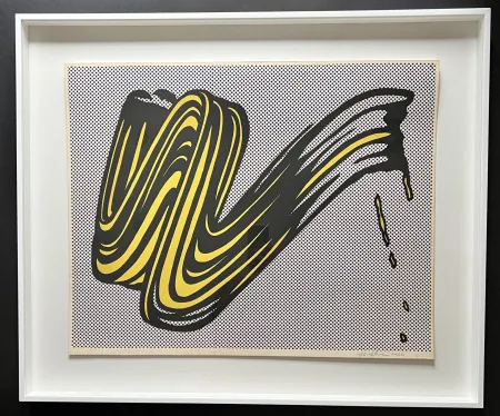 Screenprint Lichtenstein - Brushstroke