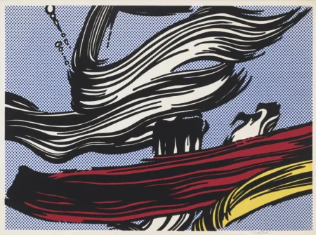 Screenprint Lichtenstein - Brushstrokes