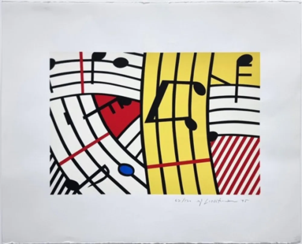 Screenprint Lichtenstein - Composition IV