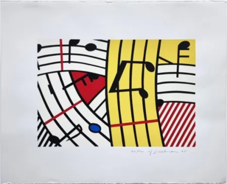 Screenprint Lichtenstein - Composition IV