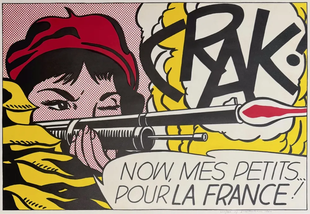 Lithograph Lichtenstein - Crak!