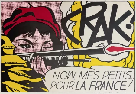 Lithograph Lichtenstein - Crak!