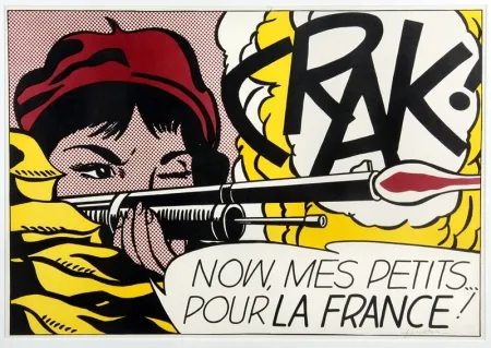 Lithograph Lichtenstein - Crak!