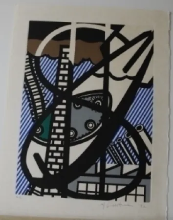 Etching And Aquatint Lichtenstein - From la nouvelle chute de l'amerique