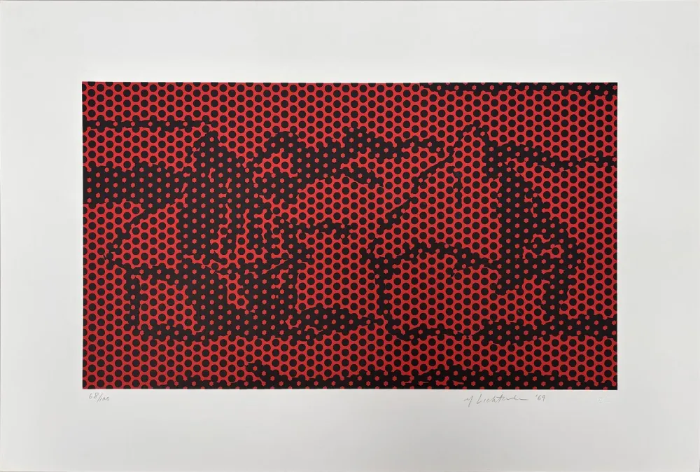 Lithograph Lichtenstein - Haystack #6