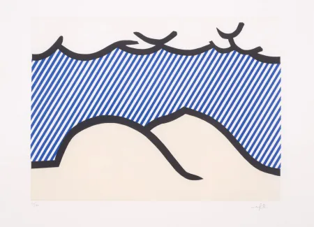 Etching And Aquatint Lichtenstein - Illustration for 'De Denver au Montana, Depart 27 Mai 1972' (I)