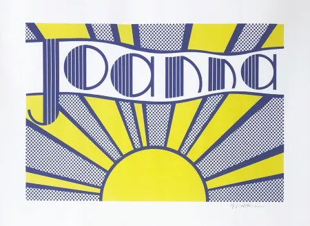 Lithograph Lichtenstein - Joanna (C. III.24)