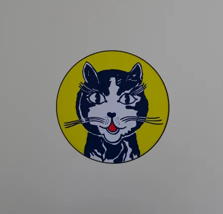 Screenprint Lichtenstein - Laughing cat