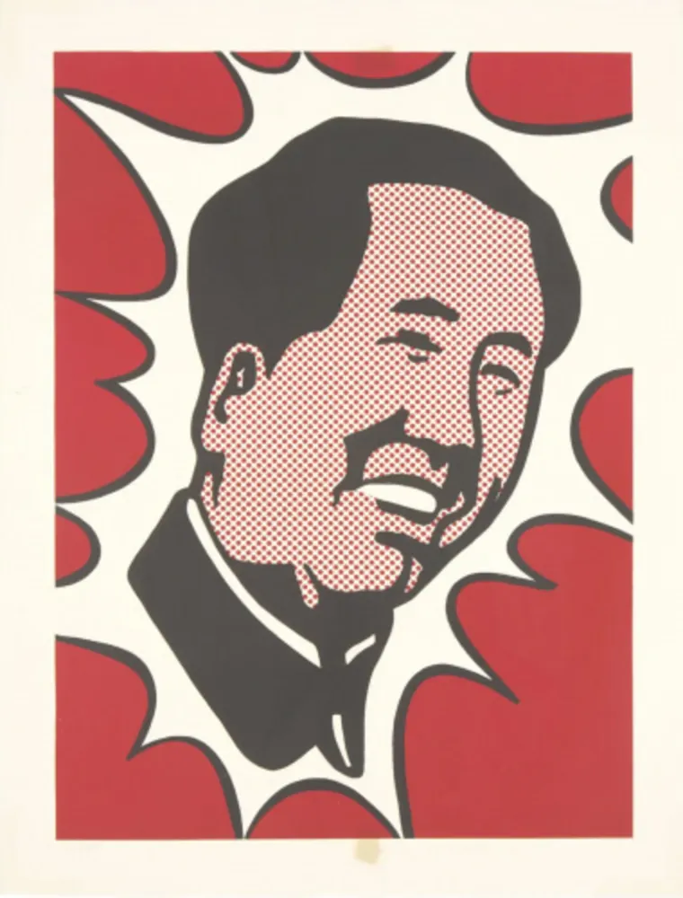 Lithograph Lichtenstein - Mao