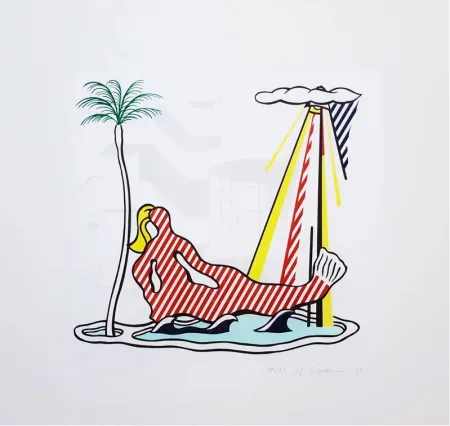 Lithograph Lichtenstein - Mermaid C.158